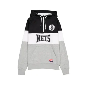 Flash Sale Brooklyn Nets Throwback Color Block Hoodie - KTGCaps - Baseball caps for various teams, purchased online at a discount