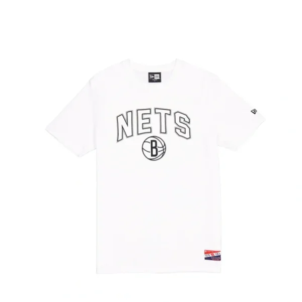 Hot Brooklyn Nets Throwback White TShirt - KTGCaps - Baseball caps for various teams, purchased online at a discount