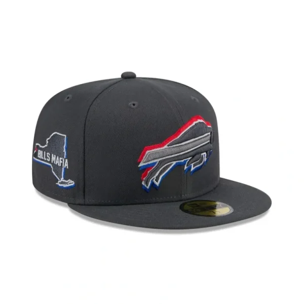 Shop Buffalo Bills 2024 Draft Gray 59FIFTY Fitted Hat - KTGCaps - Baseball caps for various teams, purchased online at a discount