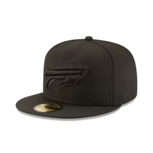 Sale Buffalo Bills Basic Black On Black 59FIFTY Fitted Hat - KTGCaps - Baseball caps for various teams, purchased online at a discount