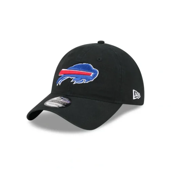 Fashion Buffalo Bills Black 9TWENTY Adjustable Hat - KTGCaps - Baseball caps for various teams, purchased online at a discount