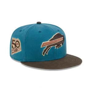 New Buffalo Bills Indigo 59FIFTY Fitted Hat - KTGCaps - Baseball caps for various teams, purchased online at a discount