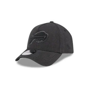 Flash Sale Buffalo Bills Logo Essentials Black 9FORTY AFrame Snapback Hat - KTGCaps - Baseball caps for various teams, purchased online at a discount