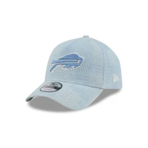 Discount Buffalo Bills Logo Essentials Denim 9FORTY AFrame Snapback Hat - KTGCaps - Baseball caps for various teams, purchased online at a discount