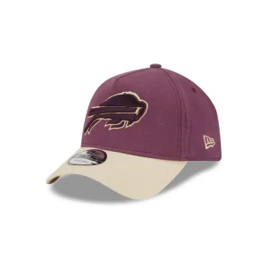 Flash Sale Buffalo Bills Moleskin Crown Maroon 9FORTY AFrame Snapback Hat - KTGCaps - Baseball caps for various teams, purchased online at a discount