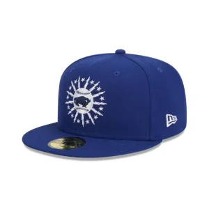 Fashion Buffalo Bisons Theme Night Blue 59FIFTY Fitted Hat - KTGCaps - Baseball caps for various teams, purchased online at a discount