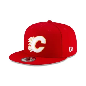 Hot Calgary Flames Red 9FIFTY Snapback Hat - KTGCaps - Baseball caps for various teams, purchased online at a discount