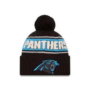 Discount Carolina Panthers 2024 Cold Weather Black Pom Knit Hat - KTGCaps - Baseball caps for various teams, purchased online at a discount