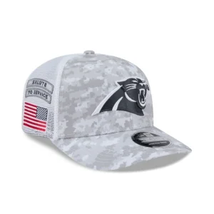 Fashion Carolina Panthers 2024 Salute to Service 9SEVENTY Trucker Hat - KTGCaps - Baseball caps for various teams, purchased online at a discount