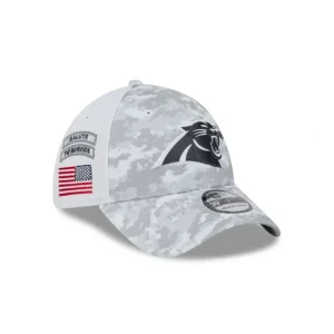 Fashion Carolina Panthers 2024 Salute to Service 39THIRTY Stretch Fit Hat - KTGCaps - Baseball caps for various teams, purchased online at a discount