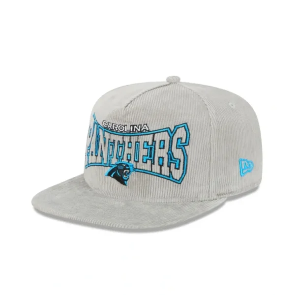 Fashion Carolina Panthers Gray Cord Golfer Hat - KTGCaps - Baseball caps for various teams, purchased online at a discount