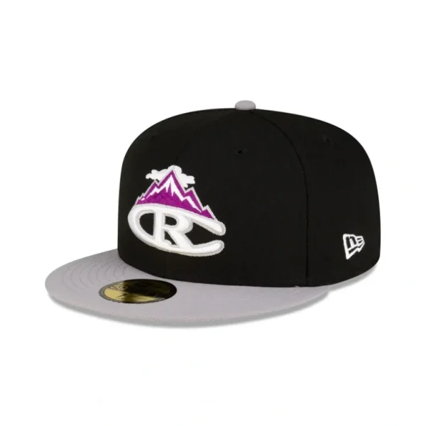 Fashion Casper Rockies Black 59FIFTY Fitted Hat - KTGCaps - Baseball caps for various teams, purchased online at a discount