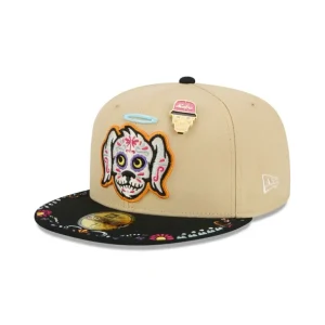 Fashion Charleston RiverDogs Skull Pin 59FIFTY Fitted Hat - KTGCaps - Baseball caps for various teams, purchased online at a discount