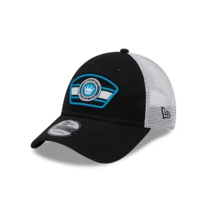 Shop Charlotte FC Black 9FORTY Trucker Hat - KTGCaps - Baseball caps for various teams, purchased online at a discount