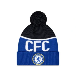 Flash Sale Chelsea FC Lion Crest Sport Blue Pom Knit Hat - KTGCaps - Baseball caps for various teams, purchased online at a discount