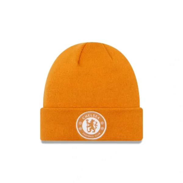 Shop Chelsea FC Orange Knit Hat - KTGCaps - Baseball caps for various teams, purchased online at a discount