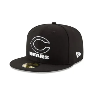 Flash Sale Chicago Bears Black amp White 59FIFTY Fitted Hat - KTGCaps - Baseball caps for various teams, purchased online at a discount