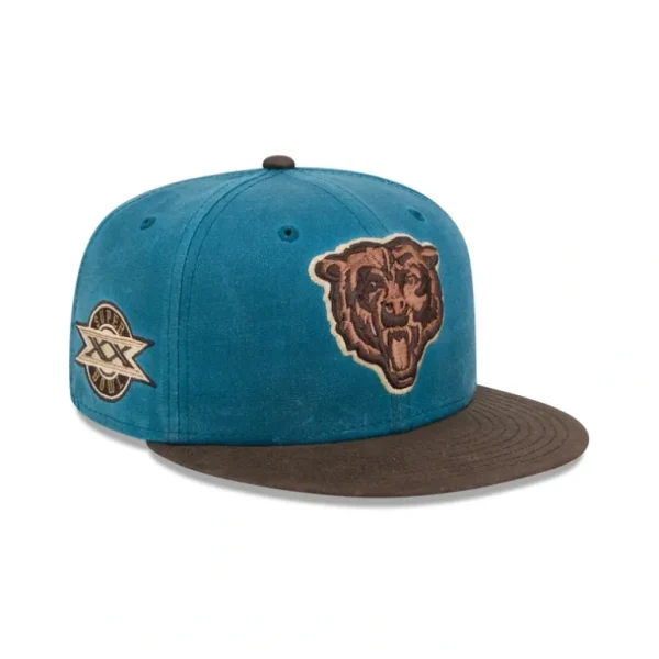Fashion Chicago Bears Indigo 59FIFTY Fitted Hat - KTGCaps - Baseball caps for various teams, purchased online at a discount