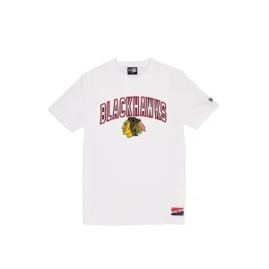 Fashion Chicago Blackhawks Throwback White TShirt - KTGCaps - Baseball caps for various teams, purchased online at a discount