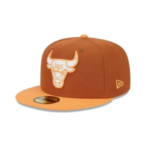Flash Sale Chicago Bulls Color Pack Earthy Brown 59FIFTY Fitted Hat - KTGCaps - Baseball caps for various teams, purchased online at a discount