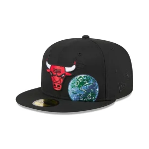 Hot Chicago Bulls Global 59FIFTY Fitted Hat - KTGCaps - Baseball caps for various teams, purchased online at a discount