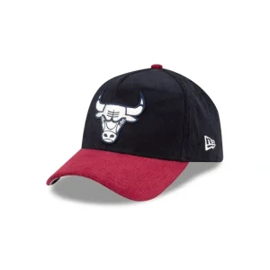 Fashion Chicago Bulls Navy Corduroy 9FORTY AFrame Snapback Hat - KTGCaps - Baseball caps for various teams, purchased online at a discount