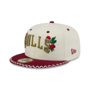 Hot Chicago Bulls Novelty Stitch 59FIFTY Fitted Hat - KTGCaps - Baseball caps for various teams, purchased online at a discount