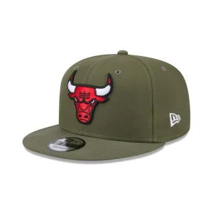 Fashion Chicago Bulls Olive 9FIFTY Snapback Hat - KTGCaps - Baseball caps for various teams, purchased online at a discount
