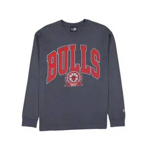 Discount Chicago Bulls Oversized Essentials Long Sleeve TShirt - KTGCaps - Baseball caps for various teams, purchased online at a discount
