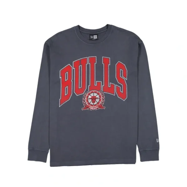 Discount Chicago Bulls Oversized Essentials Long Sleeve TShirt - KTGCaps - Baseball caps for various teams, purchased online at a discount