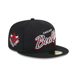Discount Chicago Bulls Script Sided 59FIFTY Fitted Hat - KTGCaps - Baseball caps for various teams, purchased online at a discount