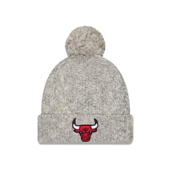 Flash Sale Chicago Bulls Shimmer Pom Knit Hat - KTGCaps - Baseball caps for various teams, purchased online at a discount