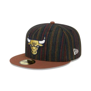 Fashion Chicago Bulls Vintage Herringbone 59FIFTY Fitted Hat - KTGCaps - Baseball caps for various teams, purchased online at a discount