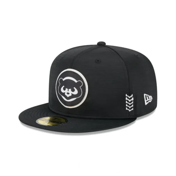 Hot Chicago Cubs 2024 Clubhouse Black 59FIFTY Fitted Hat - KTGCaps - Baseball caps for various teams, purchased online at a discount