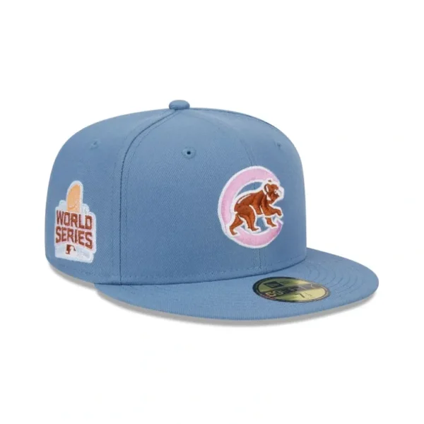 Fashion Chicago Cubs Color Pack Faded Blue 59FIFTY Fitted Hat - KTGCaps - Baseball caps for various teams, purchased online at a discount