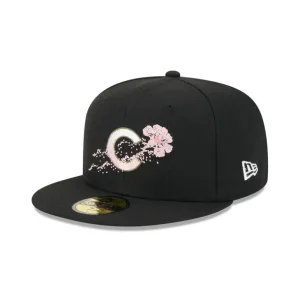 Hot Chicago Cubs Dotted Floral 59FIFTY Fitted Hat - KTGCaps - Baseball caps for various teams, purchased online at a discount