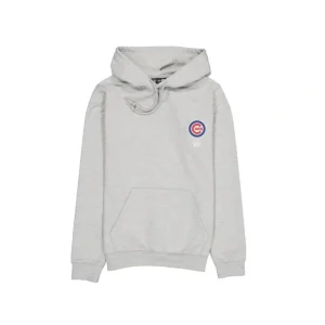 Outlet Chicago Cubs Logo Essentials Gray Hoodie - KTGCaps - Baseball caps for various teams, purchased online at a discount