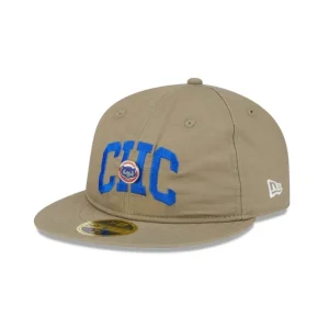 Discount Chicago Cubs Logo Pin Retro Crown 59FIFTY Fitted Hat - KTGCaps - Baseball caps for various teams, purchased online at a discount