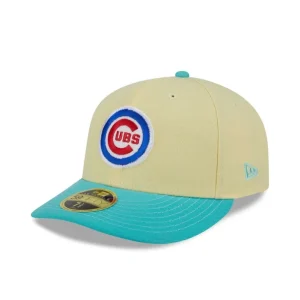 Hot Chicago Cubs Soft Yellow Low Profile 59FIFTY Fitted Hat - KTGCaps - Baseball caps for various teams, purchased online at a discount
