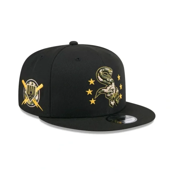 Shop Chicago White Sox Armed Forces Day 2024 9FIFTY Snapback Hat - KTGCaps - Baseball caps for various teams, purchased online at a discount