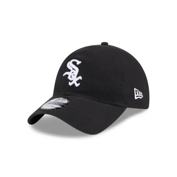 Fashion Chicago White Sox Black 9TWENTY Adjustable Hat - KTGCaps - Baseball caps for various teams, purchased online at a discount