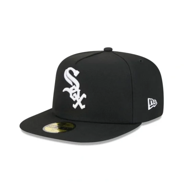 Discount Chicago White Sox 59FIFTY AFrame Fitted Hat - KTGCaps - Baseball caps for various teams, purchased online at a discount