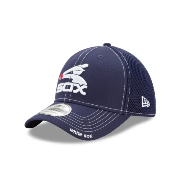 Fashion Chicago White Sox NEO Navy 39THIRTY Stretch Fit Hat - KTGCaps - Baseball caps for various teams, purchased online at a discount