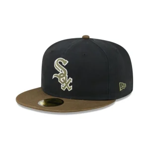 Fashion Chicago White Sox Quilted Logo 59FIFTY Fitted Hat - KTGCaps - Baseball caps for various teams, purchased online at a discount