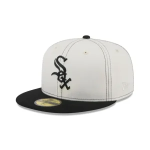 Discount Chicago White Sox Sandy Linen 59FIFTY Fitted Hat - KTGCaps - Baseball caps for various teams, purchased online at a discount