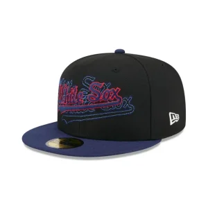 Discount Chicago White Sox Shadow Stitch 59FIFTY Fitted Hat - KTGCaps - Baseball caps for various teams, purchased online at a discount