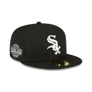 Fashion Chicago White Sox Sidepatch Black 59FIFTY Fitted Hat - KTGCaps - Baseball caps for various teams, purchased online at a discount