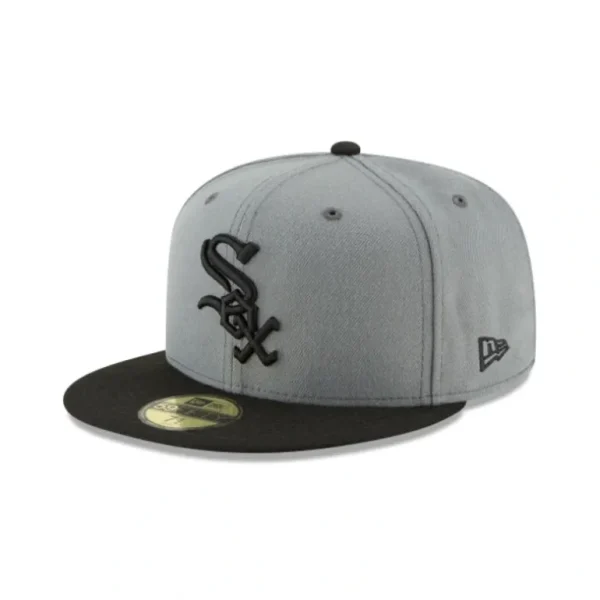 Hot Chicago White Sox Storm Gray Basic 59FIFTY Fitted Hat - KTGCaps - Baseball caps for various teams, purchased online at a discount