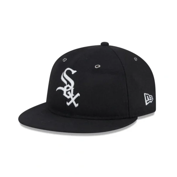 Fashion Chicago White Sox Wool Retro Crown 59FIFTY Fitted Hat - KTGCaps - Baseball caps for various teams, purchased online at a discount