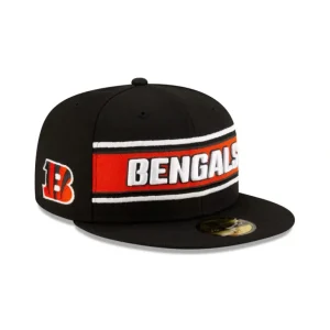 Fashion Cincinnati Bengals 2024 Sideline Black 59FIFTY Fitted Hat - KTGCaps - Baseball caps for various teams, purchased online at a discount